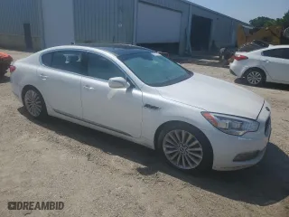 2015 Kia K900 Luxury with VIN KNALW4D48F6019608, listed as a Copart auction lot 61277354 with 94,038 mi miles and Salvage Title. Bid and sale history available at carsss.com. Image 4.