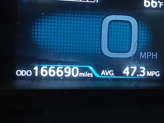 2018 Toyota Prius Two with VIN JTDKBRFU3J3582337, listed as a IAAI auction lot 40457335 with 166,690 mi miles. Bid and sale history available at carsss.com. Image 7.
