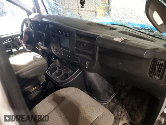 2019 Chevrolet Express Cargo with VIN 1GCWGAFP1K1170896, listed as a Copart auction lot 46810785 with Not provided miles and Salvage title. Bid and sale history available at DreamBid. Image 8.