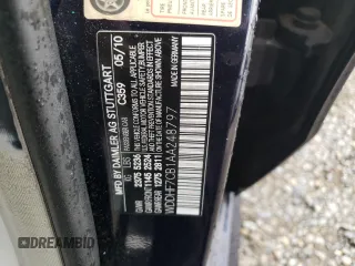 2010 Mercedes-Benz E 550 Luxury with VIN WDDHF7CB1AA248797, listed as a Copart auction lot 50844995 with 196,371 mi miles and Salvage Title. Bid and sale history available at DreamBid. Image 12.
