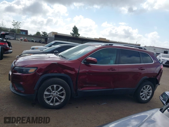 2019 Jeep Cherokee Latitude with VIN 1C4PJLCX5KD347695, listed as a IAAI auction lot 41910370 with 86,713 mi miles and . Bid and sale history available at carsss.com. Image 14.