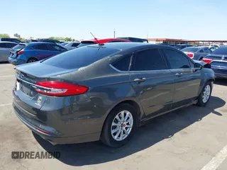2017 Ford Fusion S with VIN 3FA6P0G70HR408265, listed as a IAAI auction lot 41978119 with 136,796 mi miles. Bid and sale history available at carsss.com. Image 4.