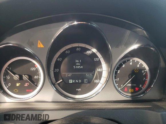 2010 Mercedes-Benz C-Class C 300 Sport with VIN WDDGF5EB7AF472124, listed as a Copart auction lot 54729734 with 51,054 mi miles and Salvage Title. Bid and sale history available at carsss.com. Image 9.