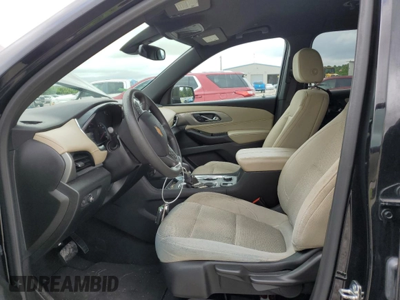 2023 Chevrolet Traverse LS with VIN 1GNERFKW6PJ108991, listed as a Copart auction lot 61252155 with 59,188 mi miles and Salvage title. Bid and sale history available at DreamBid. Image 7.