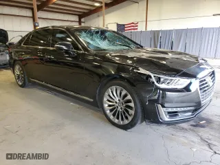 2017 Genesis G90 3.3T Premium with VIN KMHG34JA6HU030897, listed as a Copart auction lot 68075084 with 103,351 mi miles and Salvage Title. Bid and sale history available at carsss.com. Image 4.