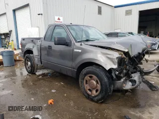 2007 Ford F-150 STX with VIN 1FTRF02287KD58465, listed as a Copart auction lot 88449925 with 0 mi miles and Salvage Title. Bid and sale history available at carsss.com. Image 4.