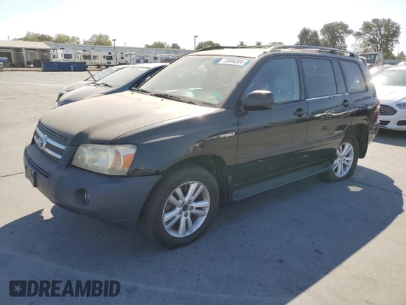 2006 Toyota Highlander Hybrid with VIN JTEEW21A860022162, listed as a Copart auction lot 72604204 with 144,974 mi miles and Salvage Title. Bid and sale history available at carsss.com. Image 1.