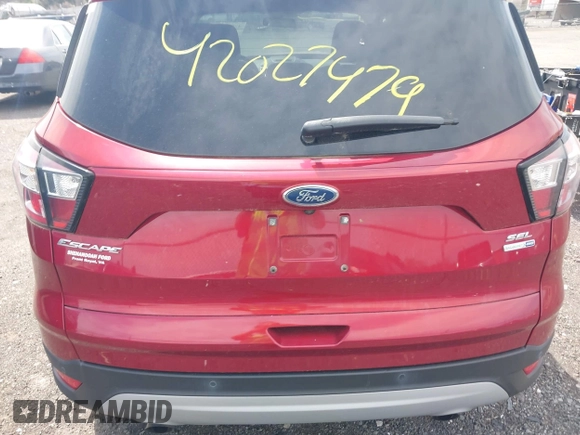 2018 Ford Escape SEL with VIN 1FMCU9HD6JUB74609, listed as a IAAI auction lot 42027479 with 54,935 mi miles. Bid and sale history available at carsss.com. Image 16.
