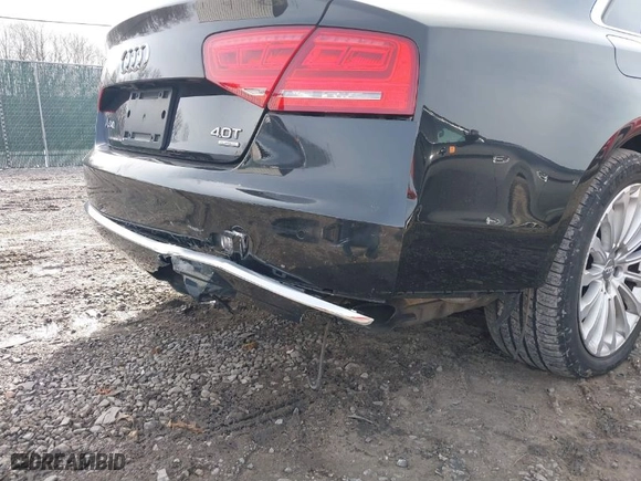 2013 Audi A8 L 4.0L with VIN WAUR2AFD1DN010950, listed as a IAAI auction lot 41029731 with 87,279 mi miles. Bid and sale history available at carsss.com. Image 6.
