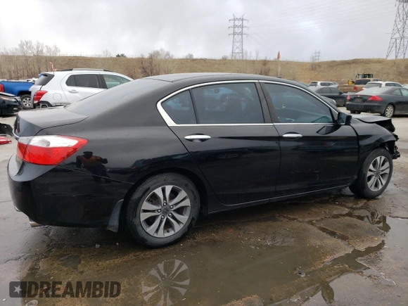 2014 Honda Accord Sedan LX with VIN 1HGCR2F37EA200036, listed as a Copart auction lot 47605025 with 114,417 mi miles and Salvage Title. Bid and sale history available at carsss.com. Image 3.