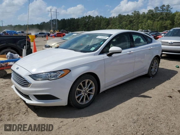 2017 Ford Fusion SE with VIN 3FA6P0H71HR143421, listed as a Copart auction lot 51153335 with 83,232 mi miles and Salvage Title. Bid and sale history available at carsss.com. Image 1.