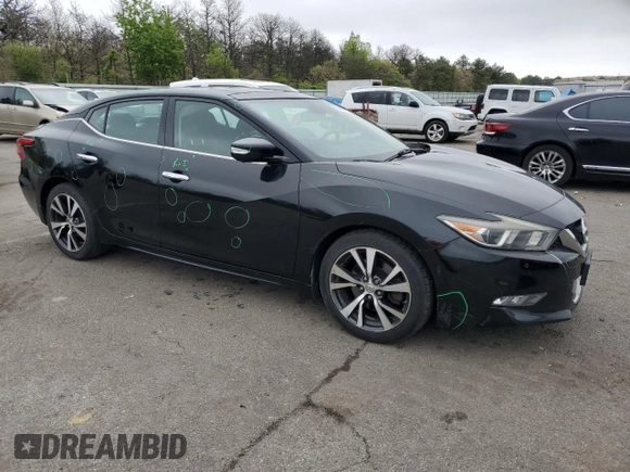 2016 Nissan Maxima SV z VIN 1N4AA6AP0GC397126, wystawiony jako Copart lot #56601695 z przebiegiem 103 990 mil mil oraz Szkoda całkowita • Salvage title. Historia ofert i sprzedaży dostępna na DreamBid. Obrazek 4.