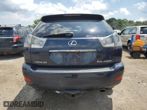 2006 Lexus RX 400h with VIN JTJHW31U360011844, listed as a Copart auction lot 64937715 with 299,187 mi miles and Clean title. Bid and sale history available at DreamBid. Image 6.