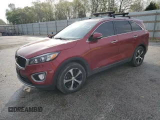 2017 Kia Sorento EX z VIN 5XYPHDA51HG225851, wystawiony jako Copart lot #54593085 z przebiegiem 143 777 mil mil oraz Szkoda całkowita • Salvage title. Historia ofert i sprzedaży dostępna na DreamBid. Obrazek 1.