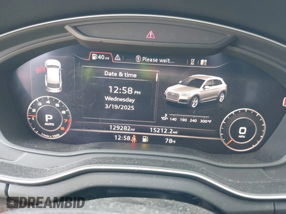 2018 Audi Q5 Premium Plus with VIN WA1BNAFYXJ2235843, listed as a IAAI auction lot 41790130 with 129,282 mi miles. Bid and sale history available at carsss.com. Image 7.