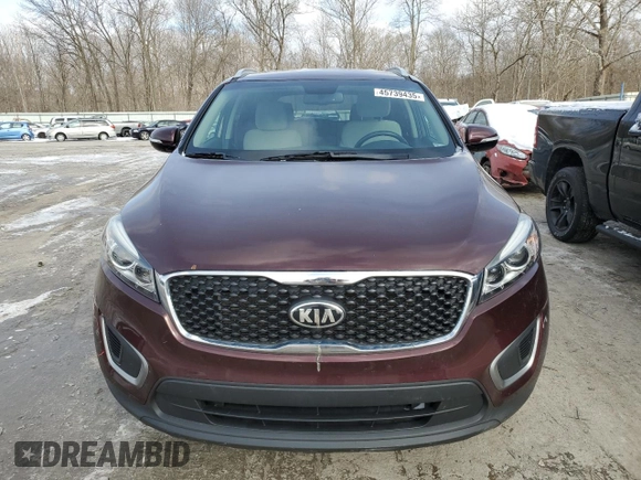 2016 Kia Sorento LX z VIN 5XYPGDA55GG114138, wystawiony jako Copart lot #45739435 z przebiegiem 100 010 mil mil oraz Szkoda całkowita • Salvage title. Historia ofert i sprzedaży dostępna na DreamBid. Obrazek 5.
