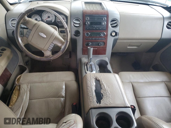 2008 Ford F-150 XLT with VIN 1FTPW12V38FB49393, listed as a Copart auction lot 52054265 with 301,847 mi miles and Salvage Title. Bid and sale history available at carsss.com. Image 8.