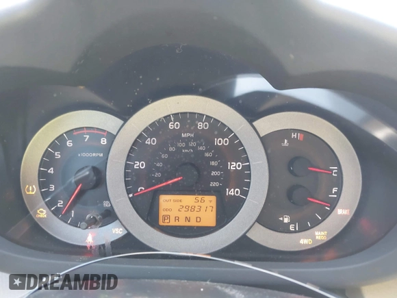 2006 Toyota RAV4 with VIN JTMBD33V165038550, listed as a IAAI auction lot 42007098 with 298,317 mi miles. Bid and sale history available at carsss.com. Image 7.
