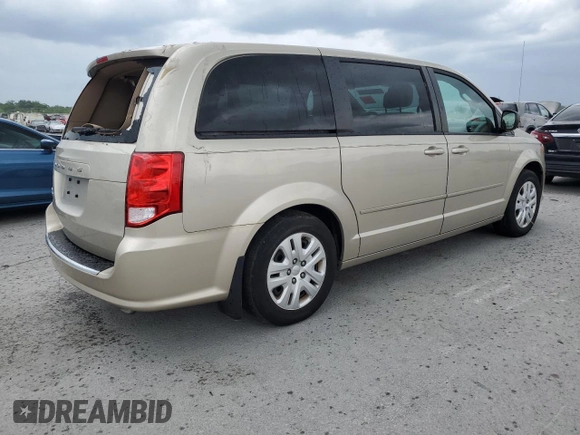 2015 Dodge Grand Caravan SE with VIN 2C4RDGBGXFR613918, listed as a Copart auction lot 55146355 with Not Provided miles and Salvage Title. Bid and sale history available at DreamBid. Image 3.