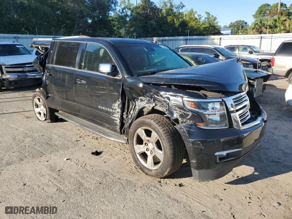 2018 Chevrolet Suburban Premier with VIN 1GNSCJKC6JR195796, listed as a Copart auction lot 71455954 with 0 mi miles and Salvage Title. Bid and sale history available at carsss.com. Image 4.