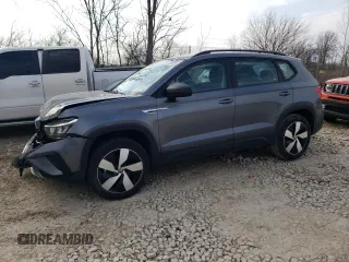 2024 Volkswagen Taos S с VIN 3VV8X7B23RM045225, выставлен на аукционе Copart как лот 47135725 с пробегом 11 244 миль миль и Списание • Salvage title. История ставок и продаж доступна на DreamBid. Изображение 1.