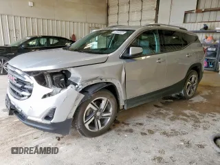 2020 GMC Terrain SLT with VIN 3GKALPEV8LL143945, listed as a Copart auction lot 63500555 with 121,890 mi miles and Salvage title. Bid and sale history available at DreamBid. Image 1.