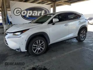 2016 Lexus NX 200t with VIN JTJYARBZ5G2038285, listed as a Copart auction lot 58216795 with 69,598 mi miles and Salvage title. Bid and sale history available at DreamBid. Image 1.