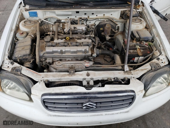 2002 Suzuki Esteem GL with VIN JS2GB41S625401788, listed as a Copart auction lot 66157234 with 55,593 mi miles and Salvage Title. Bid and sale history available at carsss.com. Image 11.