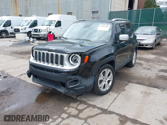 2015 Jeep Renegade Limited with VIN ZACCJADT3FPC34091, listed as a IAAI auction lot 42182599 with 100,610 mi miles and . Bid and sale history available at DreamBid. Image 2.