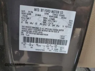 2006 Ford F-150 XLT with VIN 1FTPX14V46NB51635, listed as a Copart auction lot 83404324 with 257,590 mi miles and Salvage Title. Bid and sale history available at carsss.com. Image 12.