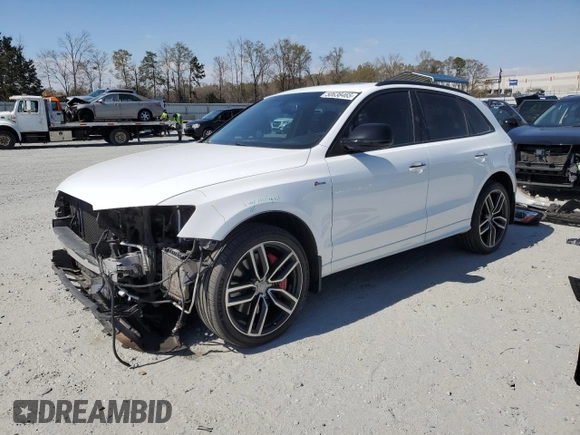 2017 Audi SQ5 Premium Plus z VIN WA1CCAFP1HA044328, wystawiony jako Copart lot #50638465 z przebiegiem 85 512 mil mil oraz Szkoda całkowita • Salvage title. Historia ofert i sprzedaży dostępna na DreamBid. Obrazek 1.