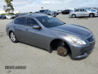 2011 Infiniti G37 x with VIN JN1CV6ARXBM409748, listed as a Copart auction lot 53143595 with 177,594 mi miles and Salvage Title. Bid and sale history available at carsss.com. Image 4.