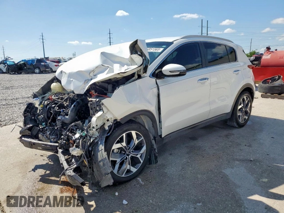 2020 Kia Sportage EX z VIN KNDPN3AC9L7773975, wystawiony jako Copart lot #56851565 z przebiegiem 75 929 mil mil oraz Szkoda całkowita • Salvage title. Historia ofert i sprzedaży dostępna na DreamBid. Obrazek 1.