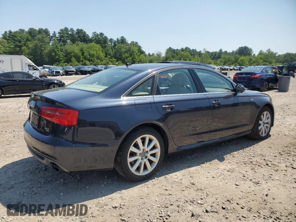 2015 Audi A6 Premium Plus with VIN WAUFGAFC9FN019250, listed as a Copart auction lot 66498725 with 64,128 mi miles and Clean title. Bid and sale history available at DreamBid. Image 3.