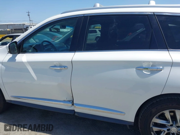 2014 Infiniti QX60 with VIN 5N1AL0MM6EC504157, listed as a IAAI auction lot 42152513 with 217,296 mi miles and . Bid and sale history available at carsss.com. Image 14.