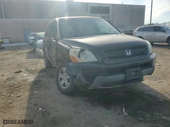 2005 Honda Pilot EX-L with VIN 5FNYF18535B064114, listed as a Copart auction lot 89348605 with 154,607 mi miles and Salvage Title. Bid and sale history available at carsss.com. Image 12.