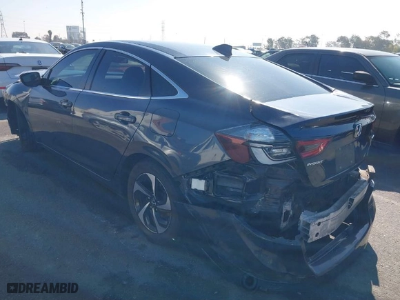 2021 Honda Insight EX with VIN 19XZE4F55ME002262, listed as a IAAI auction lot 41624068 with 185,508 mi miles. Bid and sale history available at carsss.com. Image 3.