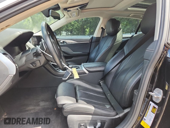 2020 BMW 8 Series 840i with VIN WBAGV2C02LCE04556, listed as a Copart auction lot 61073745 with 60,651 mi miles and Salvage title. Bid and sale history available at DreamBid. Image 7.