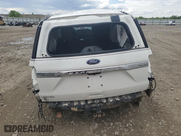 2020 Ford Expedition Max Limited with VIN 1FMJK2AT9LEA23976, listed as a Copart auction lot 58946105 with 77,892 mi miles and Non repairable. Bid and sale history available at DreamBid. Image 6.