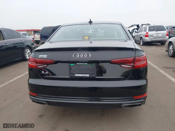2019 Audi A4 Premium with VIN WAUGMAF45KN021738, listed as a IAAI auction lot 41583455 with 53,337 mi miles. Bid and sale history available at carsss.com. Image 16.