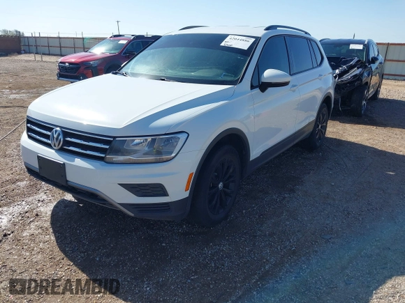 2018 Volkswagen Tiguan S with VIN 3VV0B7AX8JM076693, listed as a IAAI auction lot 42044886 with 109,660 mi miles and . Bid and sale history available at DreamBid. Image 2.