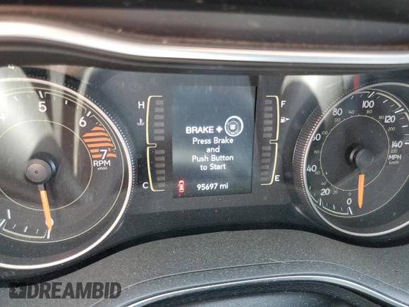 2020 Jeep Cherokee Altitude with VIN 1C4PJLLB4LD615593, listed as a Copart auction lot 58412635 with 95,697 mi miles and Salvage title. Bid and sale history available at DreamBid. Image 9.