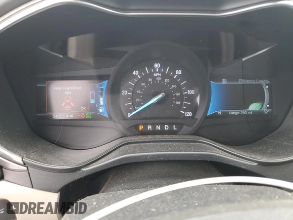 2019 Ford Fusion SE with VIN 3FA6P0LU5KR137836, listed as a Copart auction lot 56039075 with 54,029 mi miles and Clean Title. Bid and sale history available at DreamBid. Image 9.