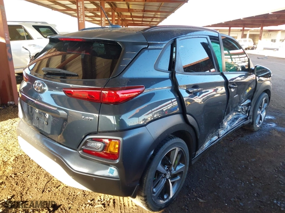 2018 Hyundai Kona Ultimate with VIN KM8K53A51JU097785, listed as a IAAI auction lot 41311804 with 94,446 mi miles. Bid and sale history available at carsss.com. Image 4.