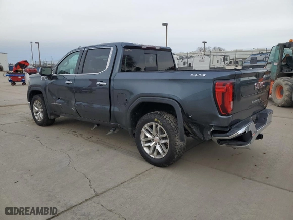 2019 GMC Sierra 1500 SLT with VIN 3GTU9DED6KG142555, listed as a Copart auction lot 45542165 with 93,046 mi miles and Salvage Title. Bid and sale history available at carsss.com. Image 2.