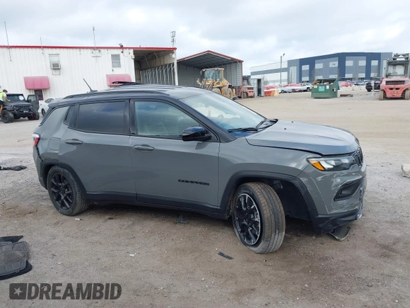 2023 Jeep Compass Latitude with VIN 3C4NJDBN8PT548652, listed as a IAAI auction lot 41572378 with 48,192 mi miles and . Bid and sale history available at carsss.com. Image 13.
