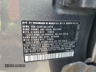 2024 Volkswagen Taos S с VIN 3VV5X7B29RM015584, выставлен на аукционе Copart как лот 57686995 с пробегом 32 164 миль миль и Чистый • Clean title. История ставок и продаж доступна на DreamBid. Изображение 13.