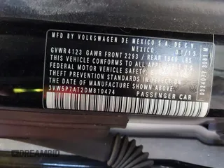 2013 Volkswagen Beetle 2.5L w/Sound/Nav с VIN 3VW5P7AT2DM810474, выставлен на аукционе IAAI как лот 42328515 с пробегом 53 614 миль миль и . История ставок и продаж доступна на DreamBid. Изображение 9.