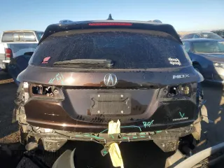 2018 Acura MDX Advance with VIN 5J8YD4H87JL009014, listed as a Copart auction lot 82551104 with 76,966 mi miles and Salvage Title. Bid and sale history available at carsss.com. Image 6.