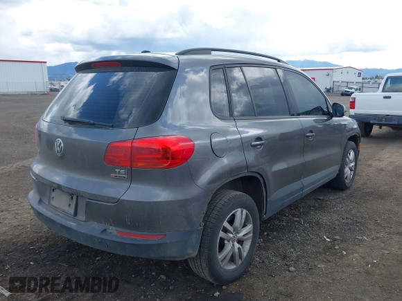 2016 Volkswagen Tiguan S with VIN WVGBV7AX6GW607716, listed as a IAAI auction lot 42085386 with 154,348 mi miles and . Bid and sale history available at DreamBid. Image 4.